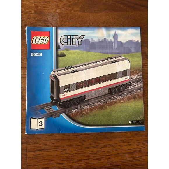 LEGO City #60051 High Speed Passenger Train Instruction Manual Only 2,3,&4 (6003 - Picture 7 of 14